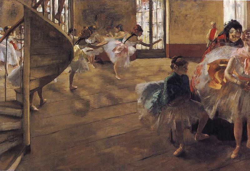 unknow artist Ballet rehearsal oil painting picture